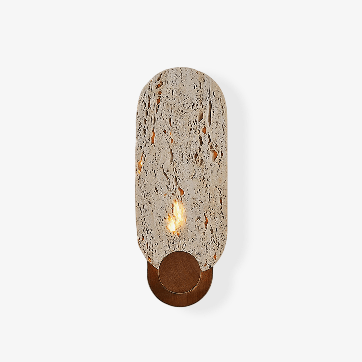 vesper-travertine-wall-light-anzaz-Yellow Travertine & Walnut Color-1