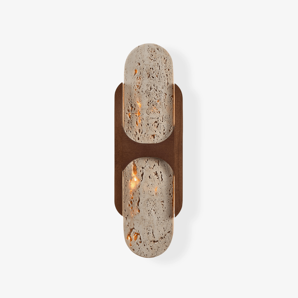 isla-travertine-wall-light-anzaz-Yellow Travertine & Walnut Color-1