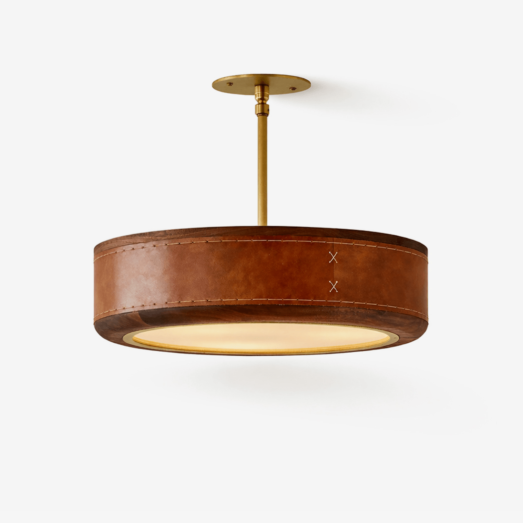 crafted-leather-ceiling-light-anzaz-Brown-1