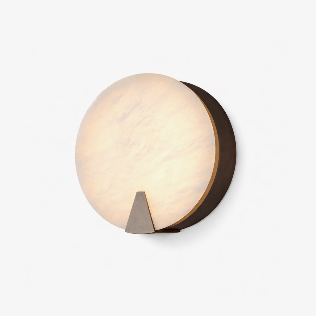 solaris-halo-alabaster-wall-light-anzaz-White & Bronze-1