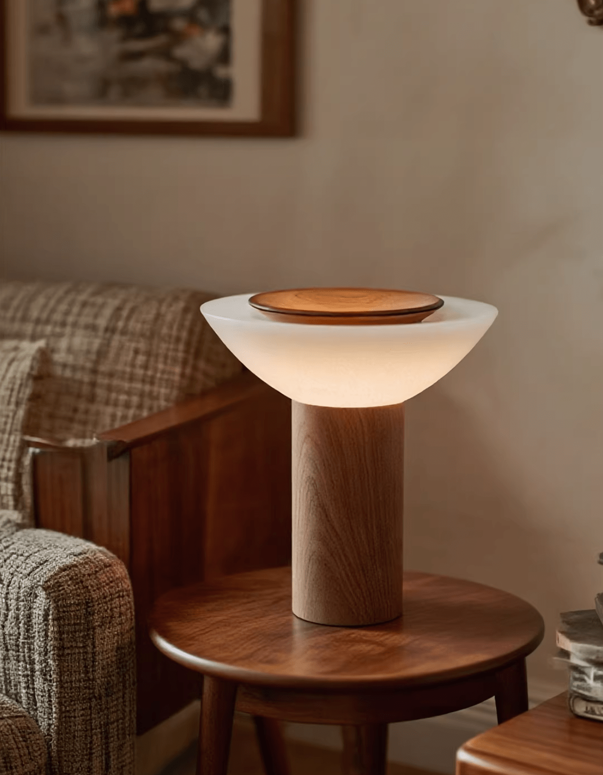 solace-wood-table-lamp-anzaz-Walnut Wood & White-2