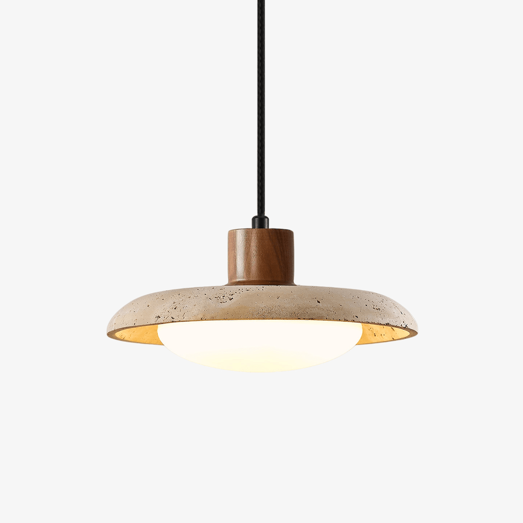 tavola-travertine-pendant-light-anzaz-Yellow Travertine-1