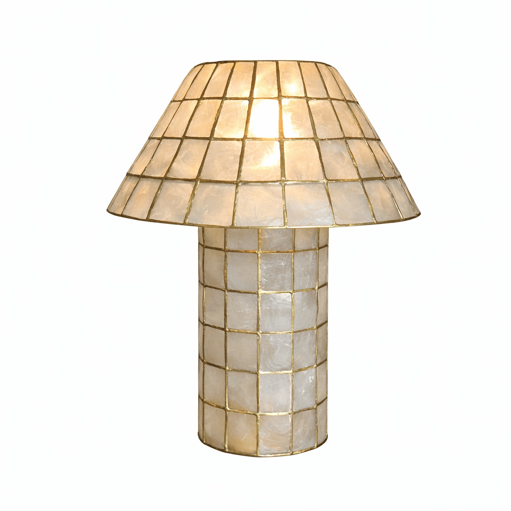 pearl-mosaic-table-lamp-anzaz-Copper & White-4