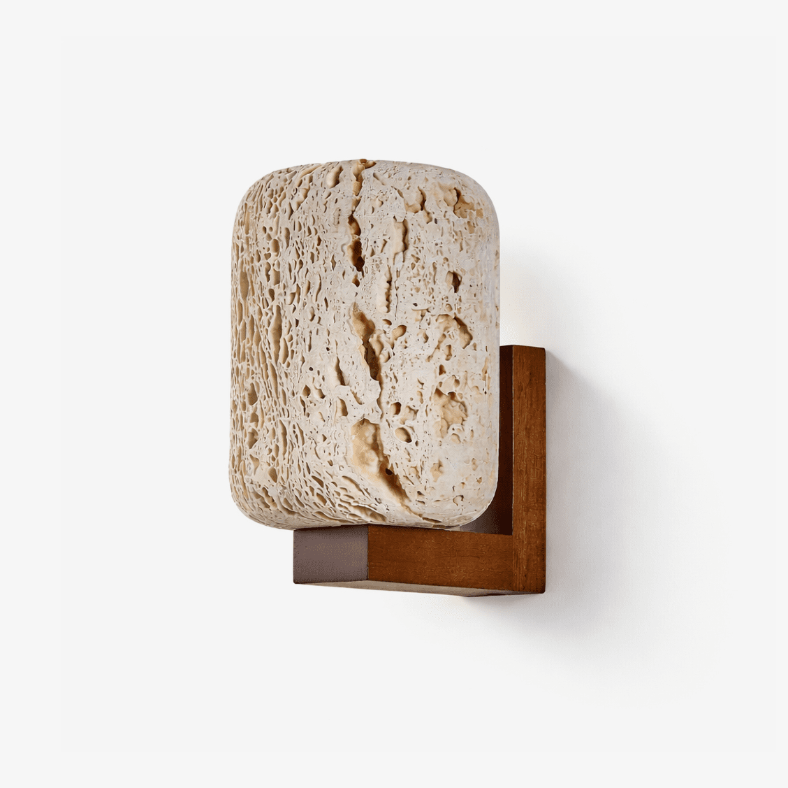 edenstone-wall-sconce-anzaz-Yellow Travertine & Walnut color-1