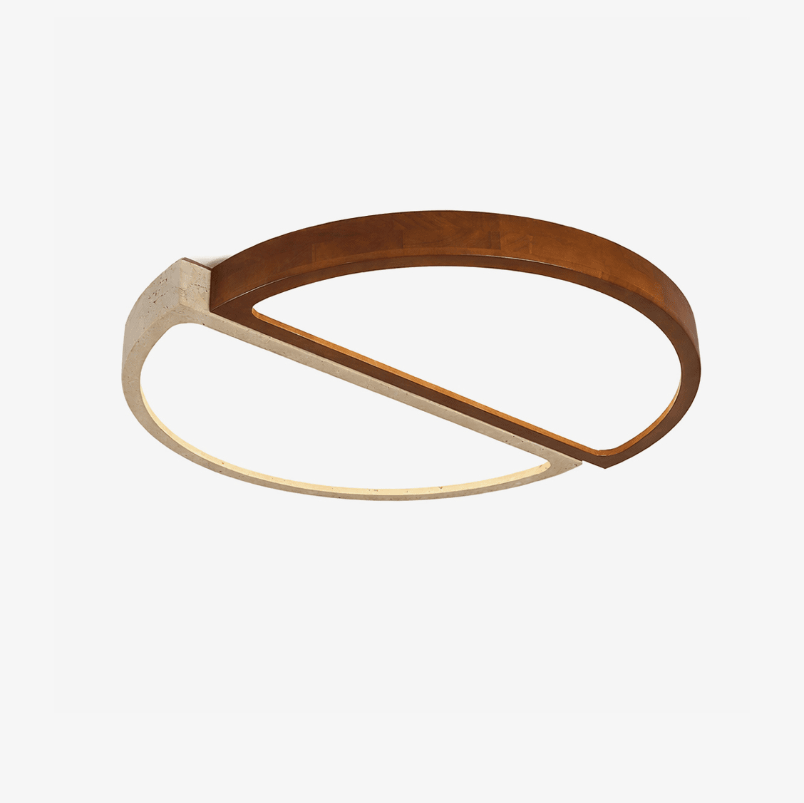 zyren-travertine-ceiling-light-anzaz-Yellow Travertine & Dark walnut-1