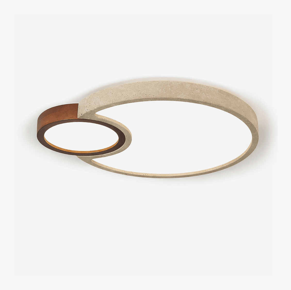 orba-travertine-ceiling-light-anzaz-Yellow Travertine & Dark walnut-1