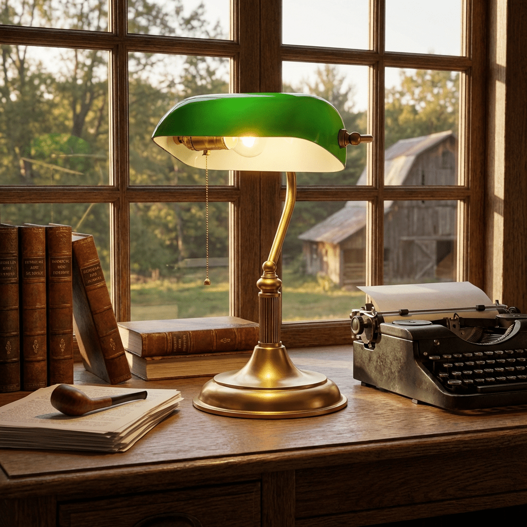 harrison-banker-table-lamp-anzaz-Brass & Green-3