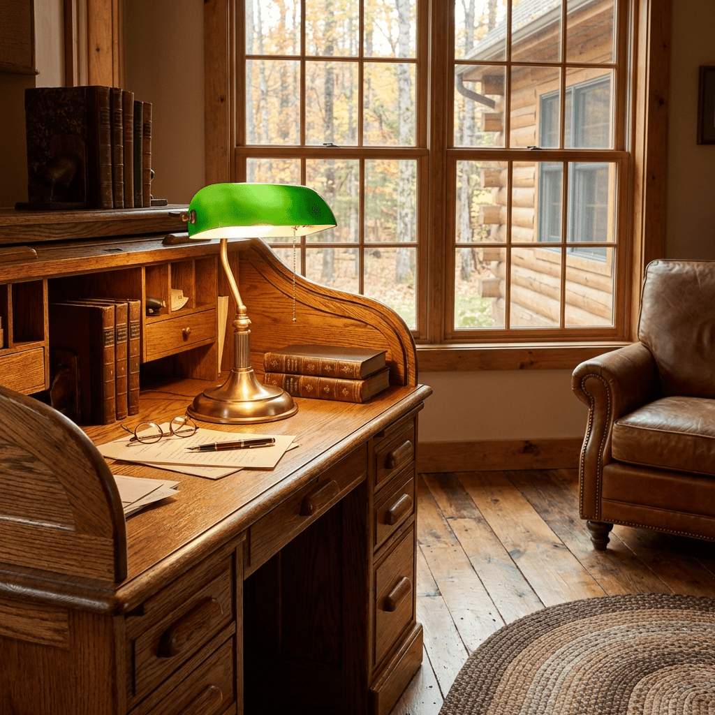 harrison-banker-table-lamp-anzaz-Brass & Green-4