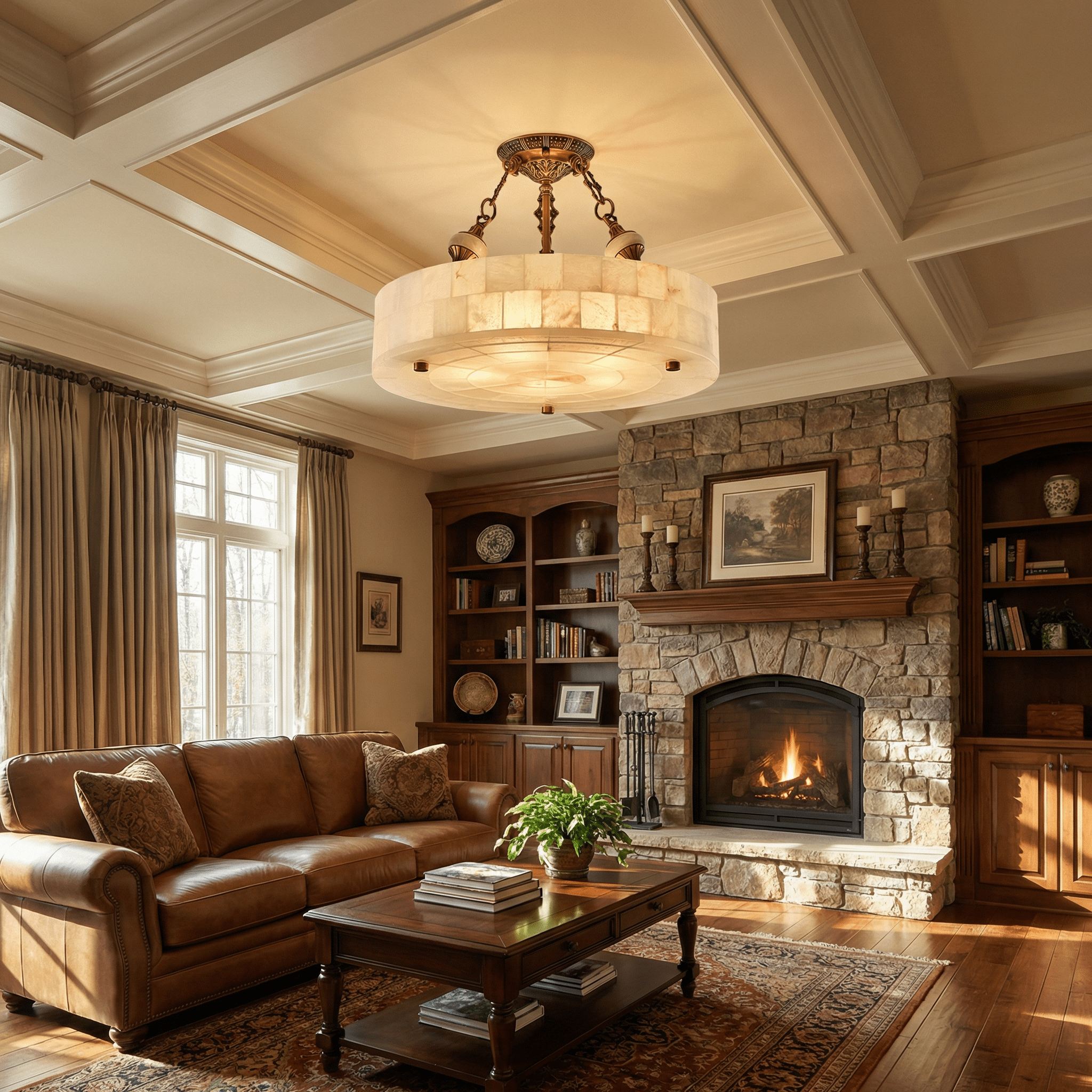 lumisora-alabaster-ceiling-lamp-anzaz-Antique Brass & White-3