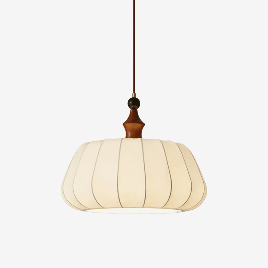 lirenne-pleat-pendant-lamp-anzaz-Walnut Color & White-1