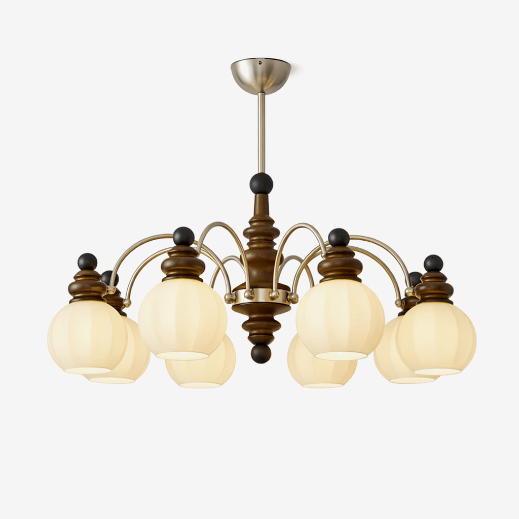 marcellin-chandelier-anzaz-Chrome & Walnut Color & White-1