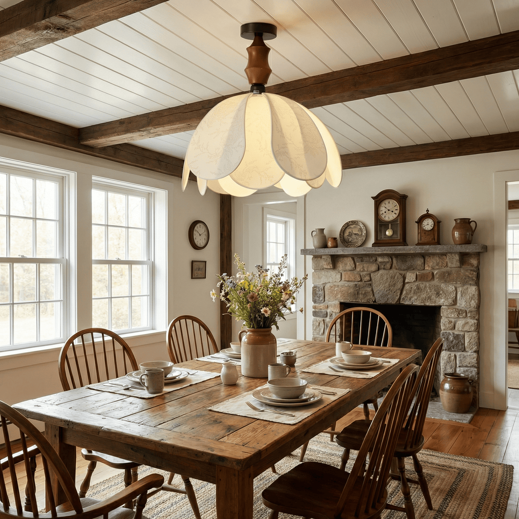 roswyn-petal-ceiling-lamp-1-anzaz-Walnut Wood Color & Beige-2