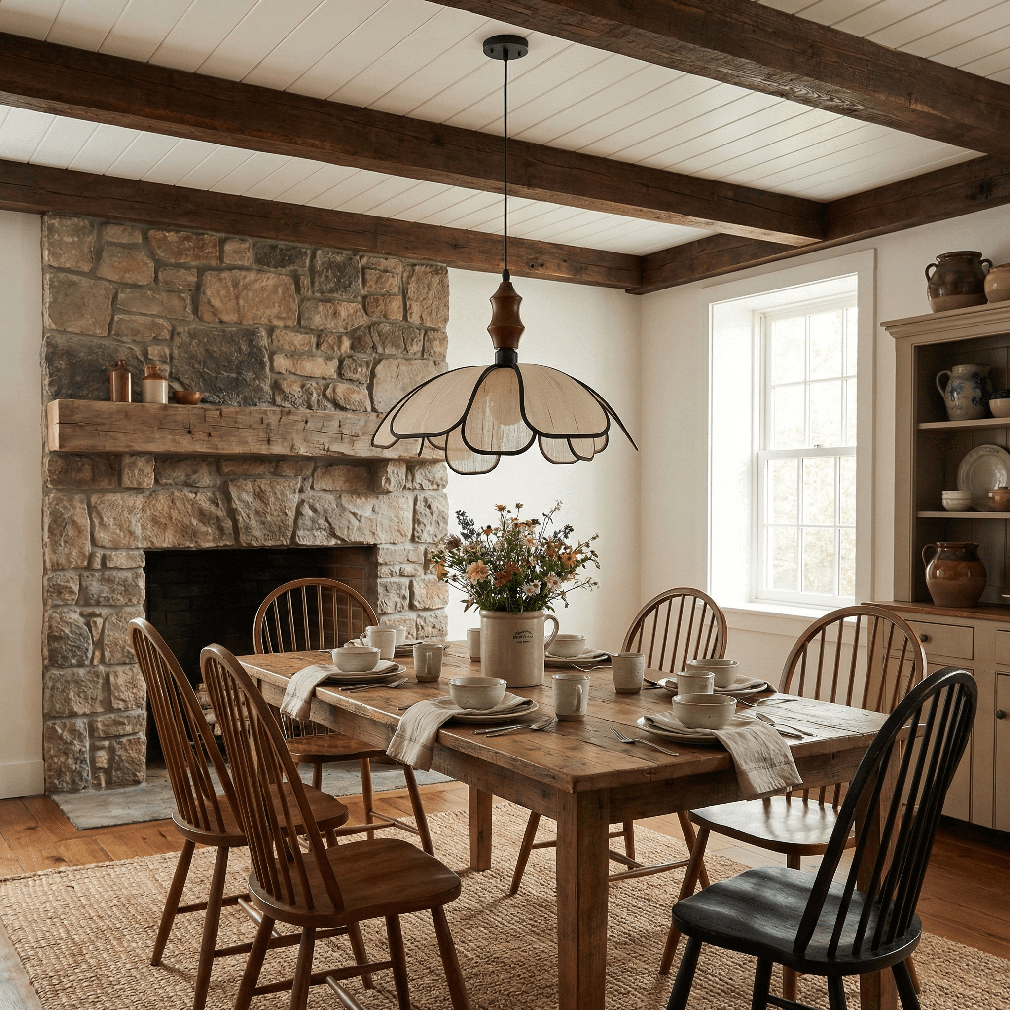 petaline-whisper-pendant-lamp-anzaz-Walnut Wood Color & White-3