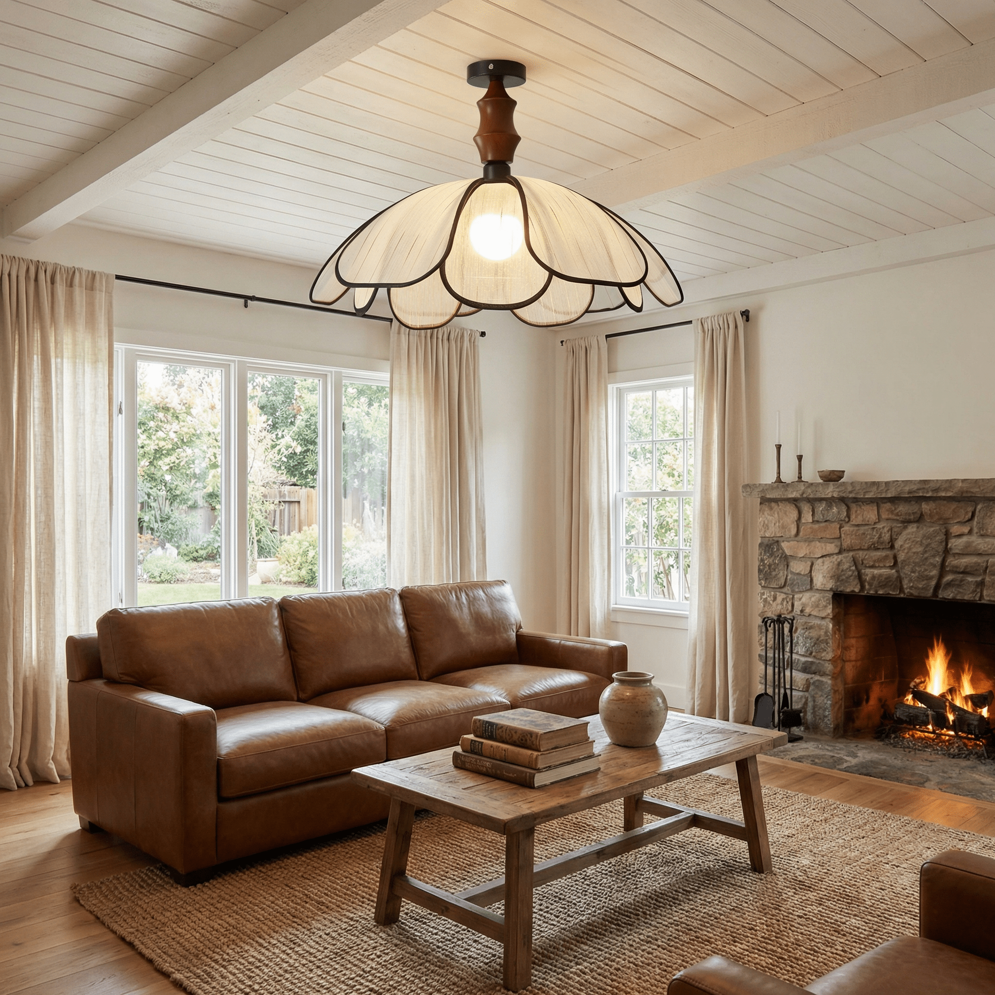 petaline-whisper-ceiling-lamp-anzaz-Walnut Wood Color-3