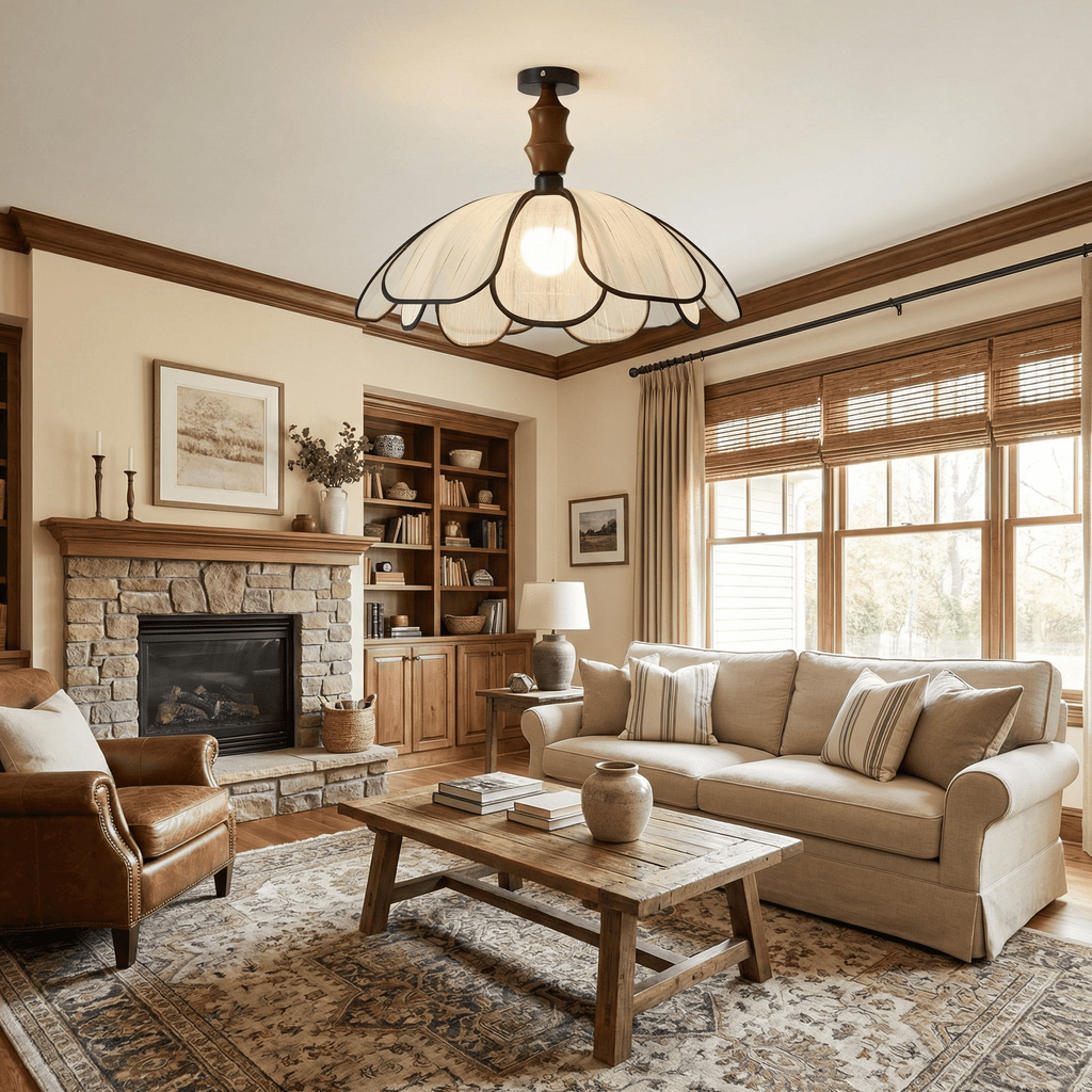 petaline-whisper-ceiling-lamp-anzaz-Walnut Wood Color-2