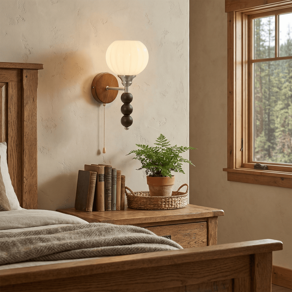 rowan-bead-wall-sconce-anzaz-Walnut color & White-2