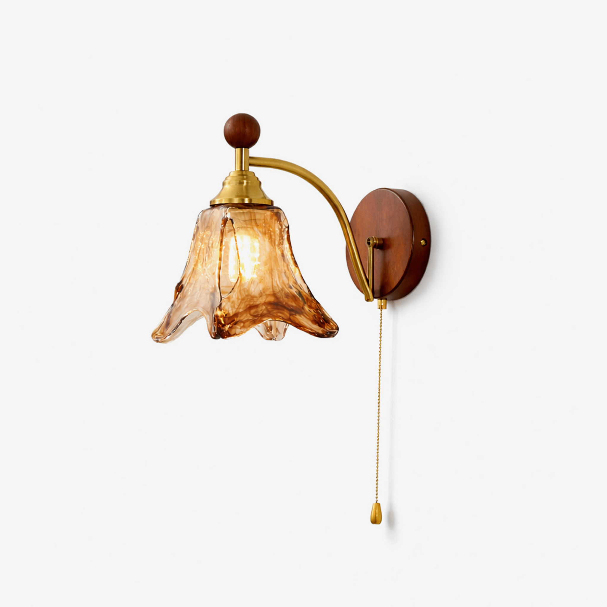 amberveil-bloom-wall-lamp-anzaz-Walnut color & Amber-1