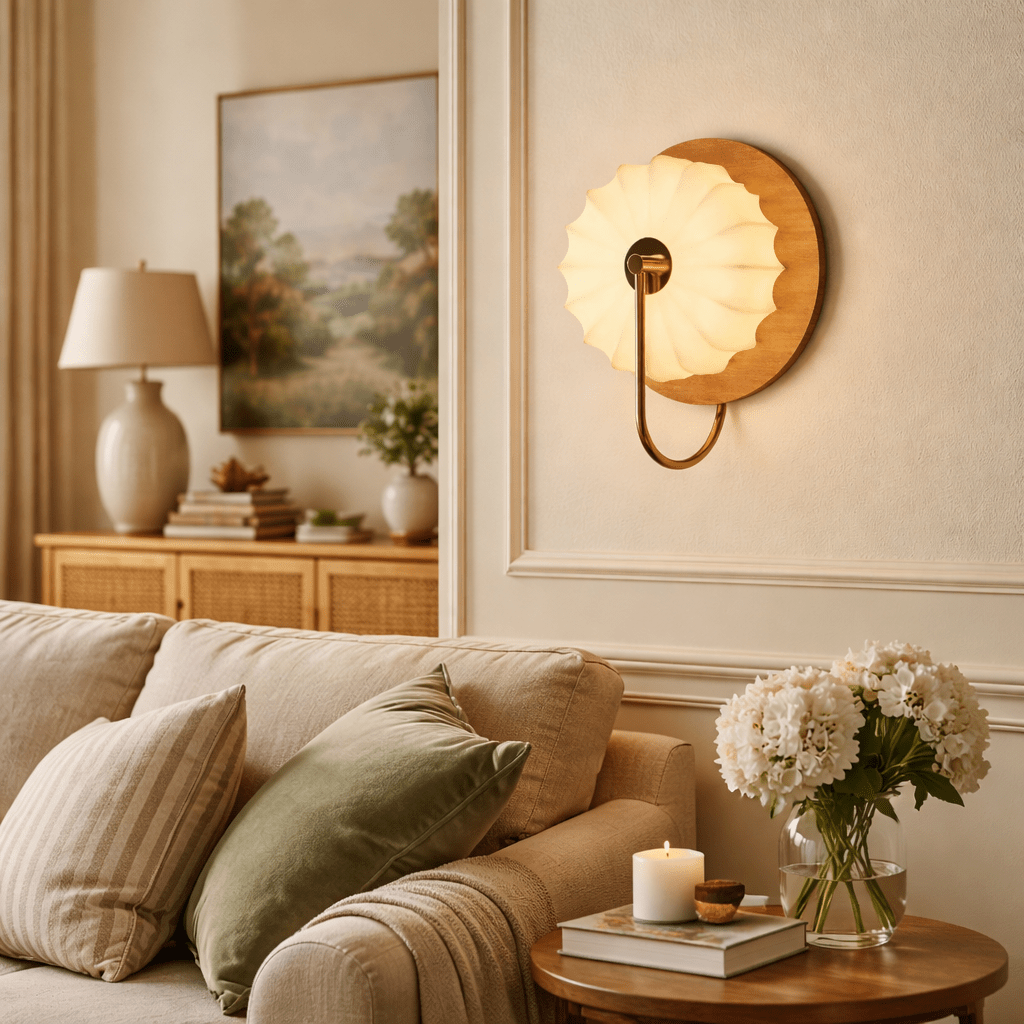 solenne-petal-wall-lamp-anzaz-Walnut Color & White-2