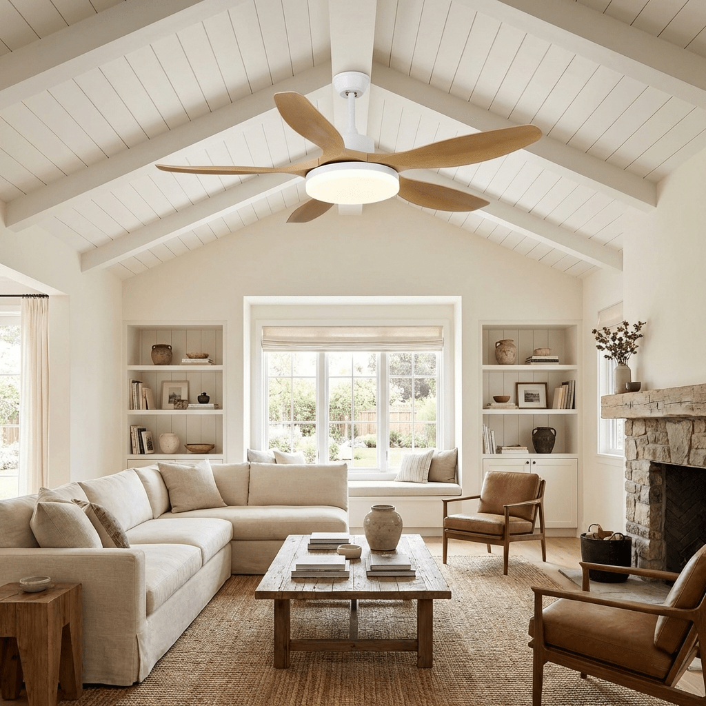 keltis-ceiling-fan-light-anzaz-Model D Nature Wood Grain (ABS blades)-4