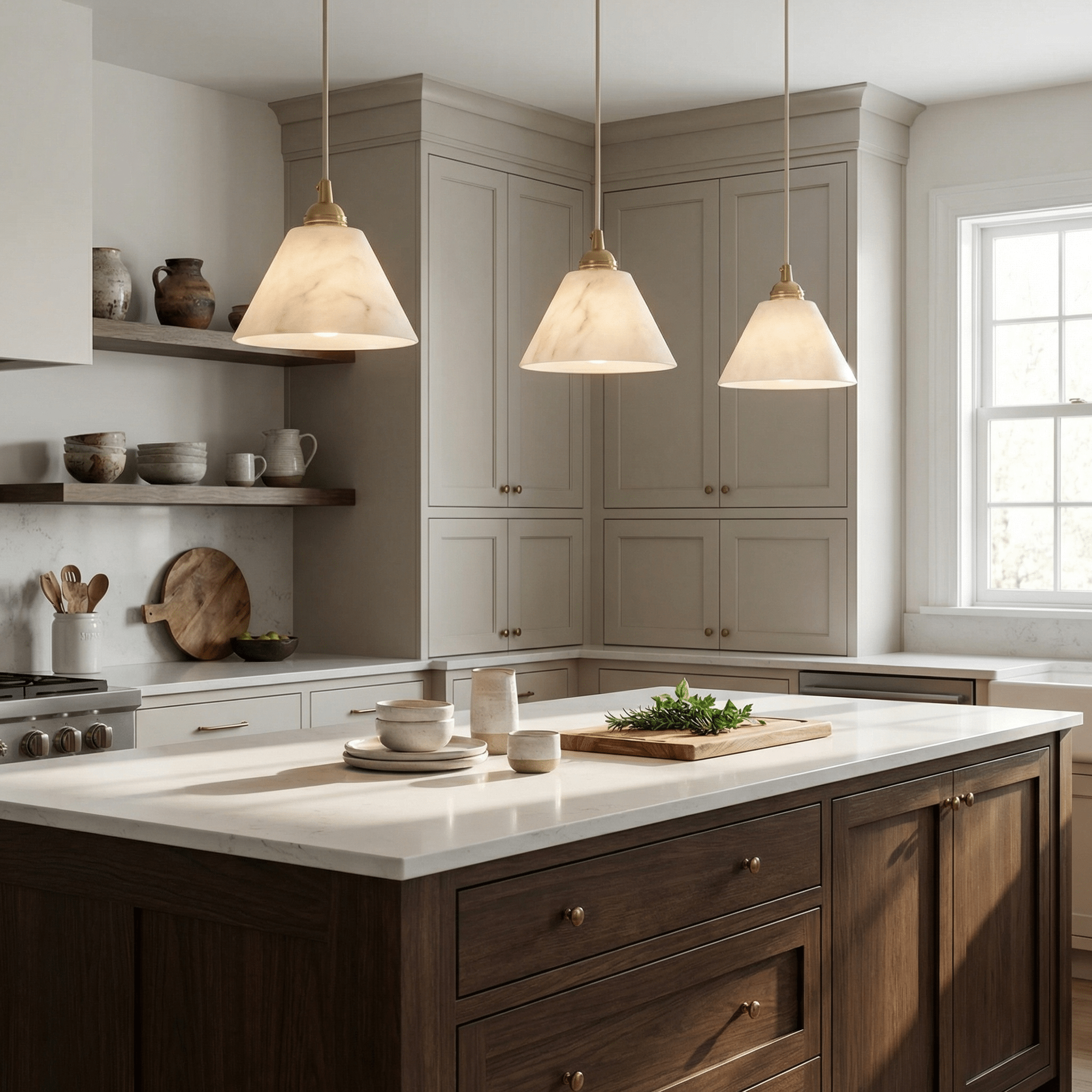 conical-brass-pendant-lamp-anzaz-Brushed nickel & White Alabaster-2