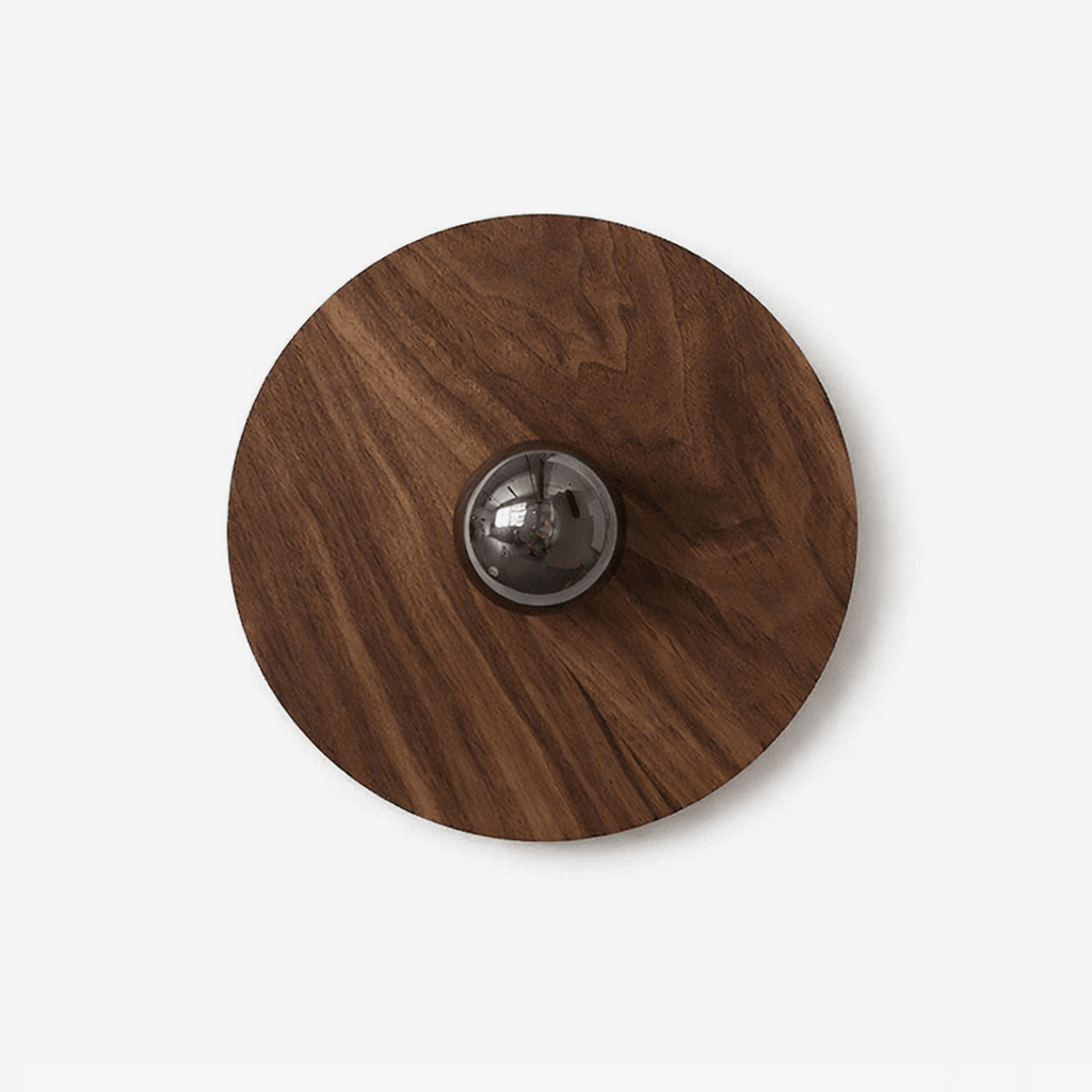 vireo-wood-disc-wall-light-anzaz-White & Walnut color-1