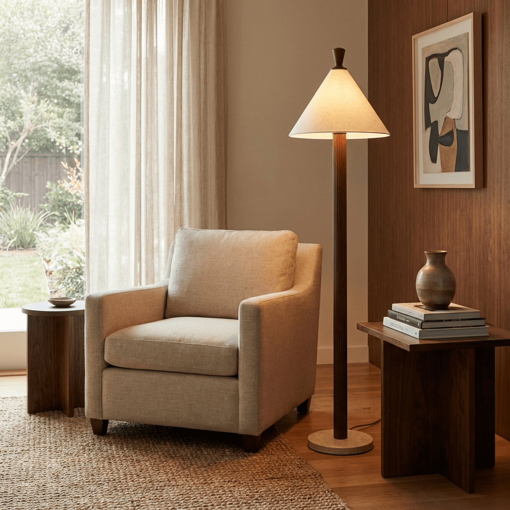 sorrel-cone-floor-lamp-anzaz-Wood Color & White-2