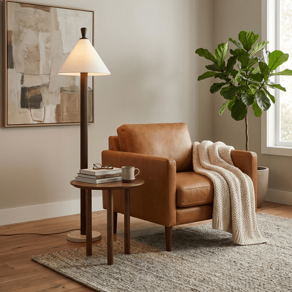 sorrel-cone-floor-lamp-anzaz-Walnut Color & White-5