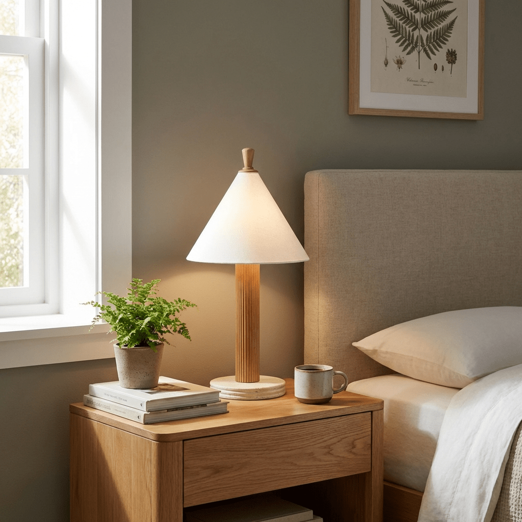 sorrel-cone-table-lamp-anzaz-Wood Color & White-2