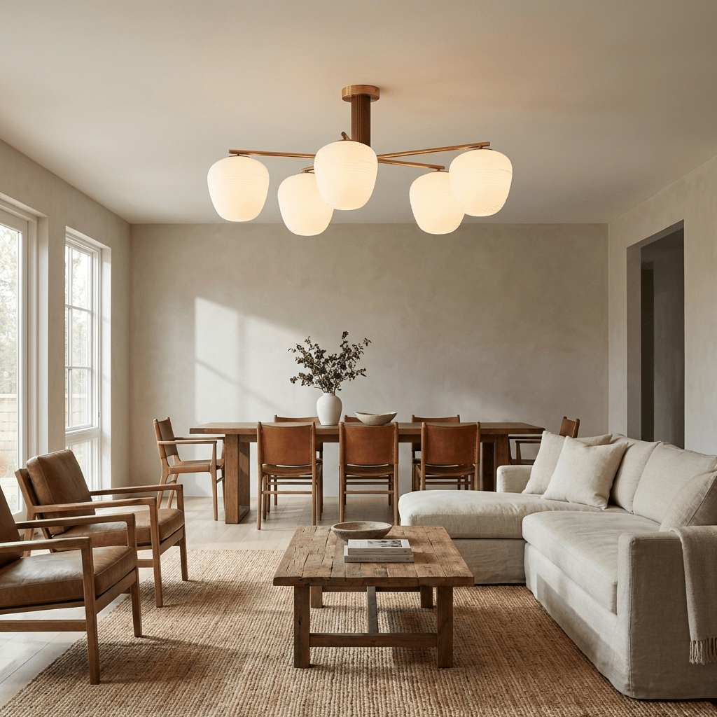 auren-branch-ceiling-light-anzaz-Walnut Color & Nickel-2
