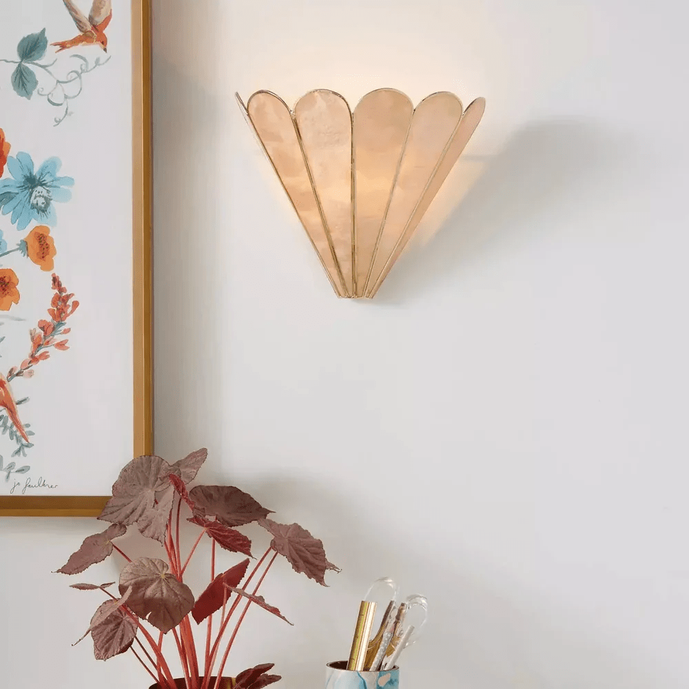 mica-shell-petal-wall-lamp-anzaz-Beige shell-2