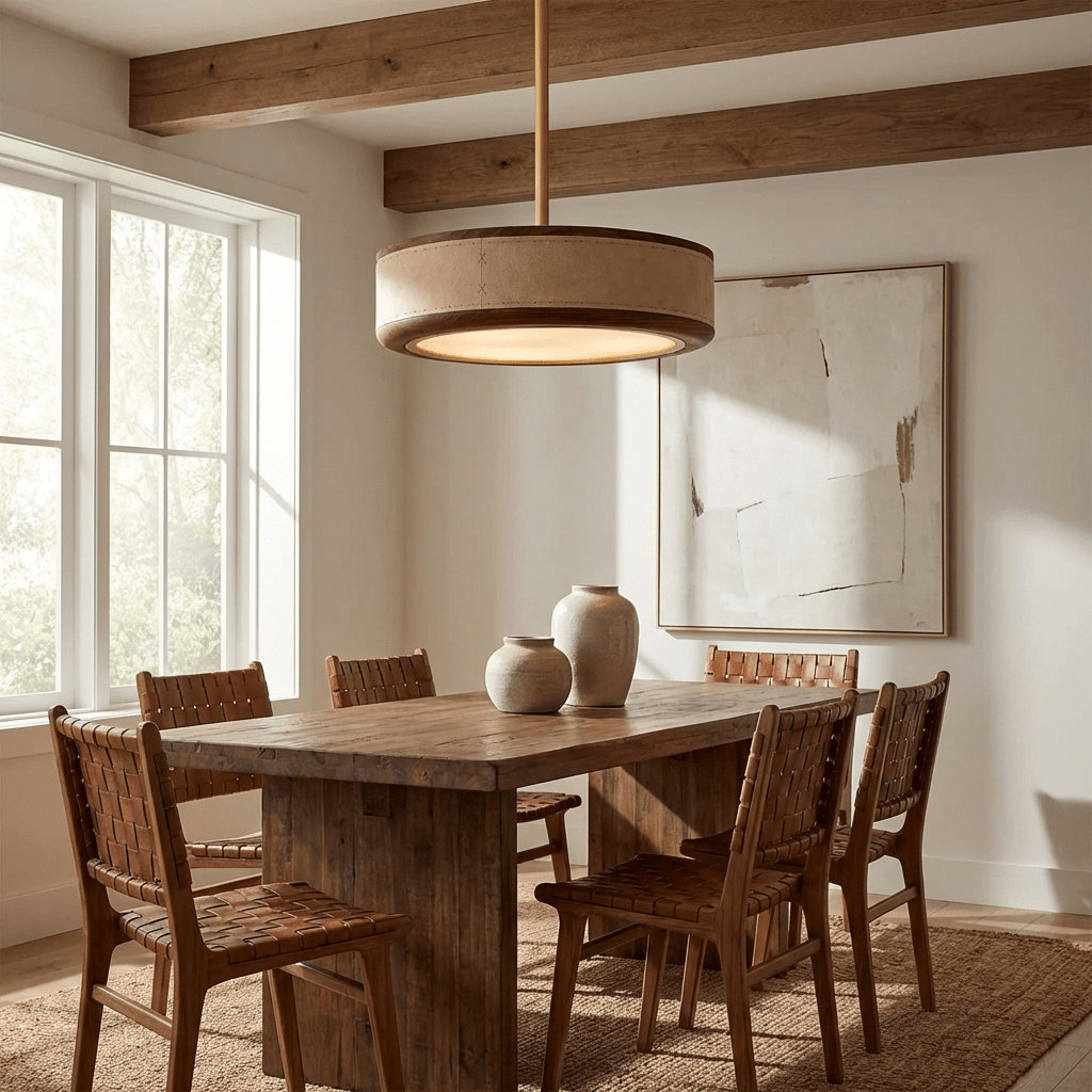 crafted-leather-ceiling-light-anzaz-Brown-4