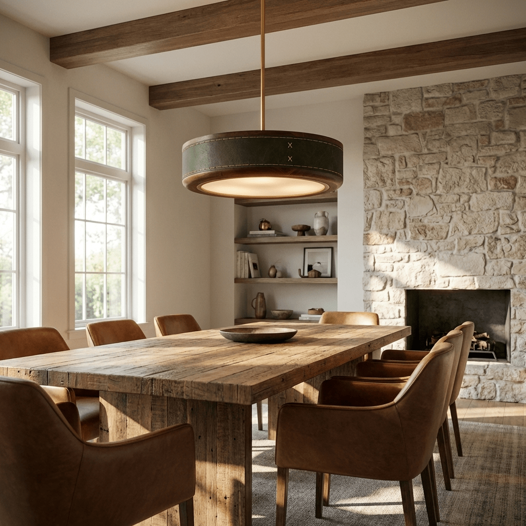 crafted-leather-ceiling-light-anzaz-Green-8