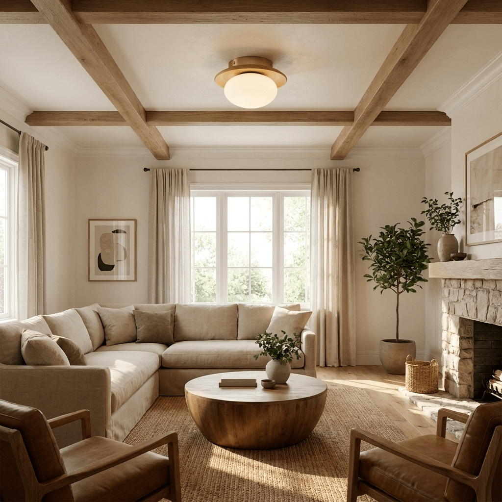 brio-dome-ceiling-light-anzaz-Walnut Color & White-2