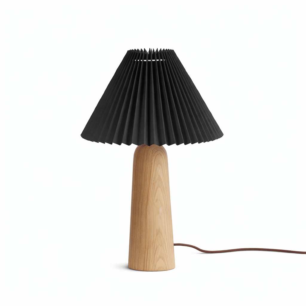 pleara-table-lamp-anzaz-Walnut Color & Black Lampshade-14