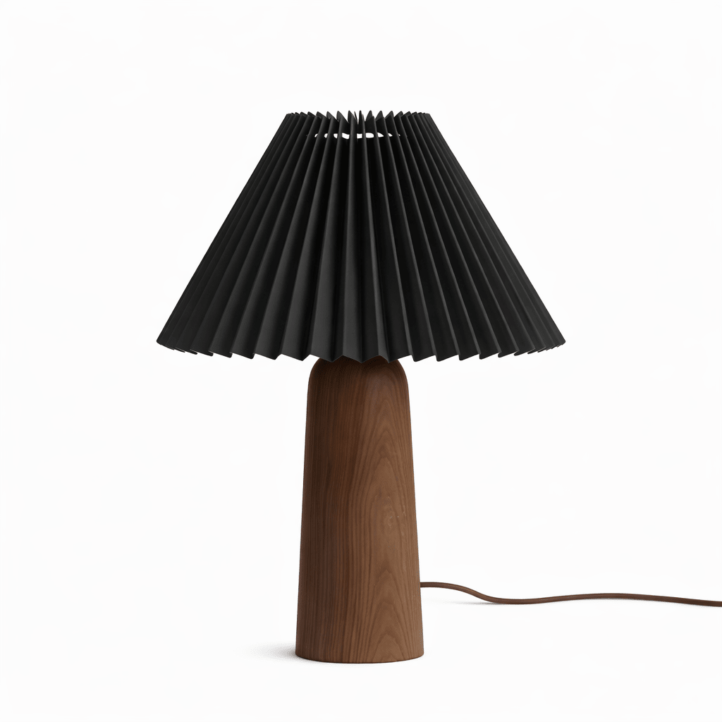 pleara-table-lamp-anzaz-Walnut Color & White Lampshade-35