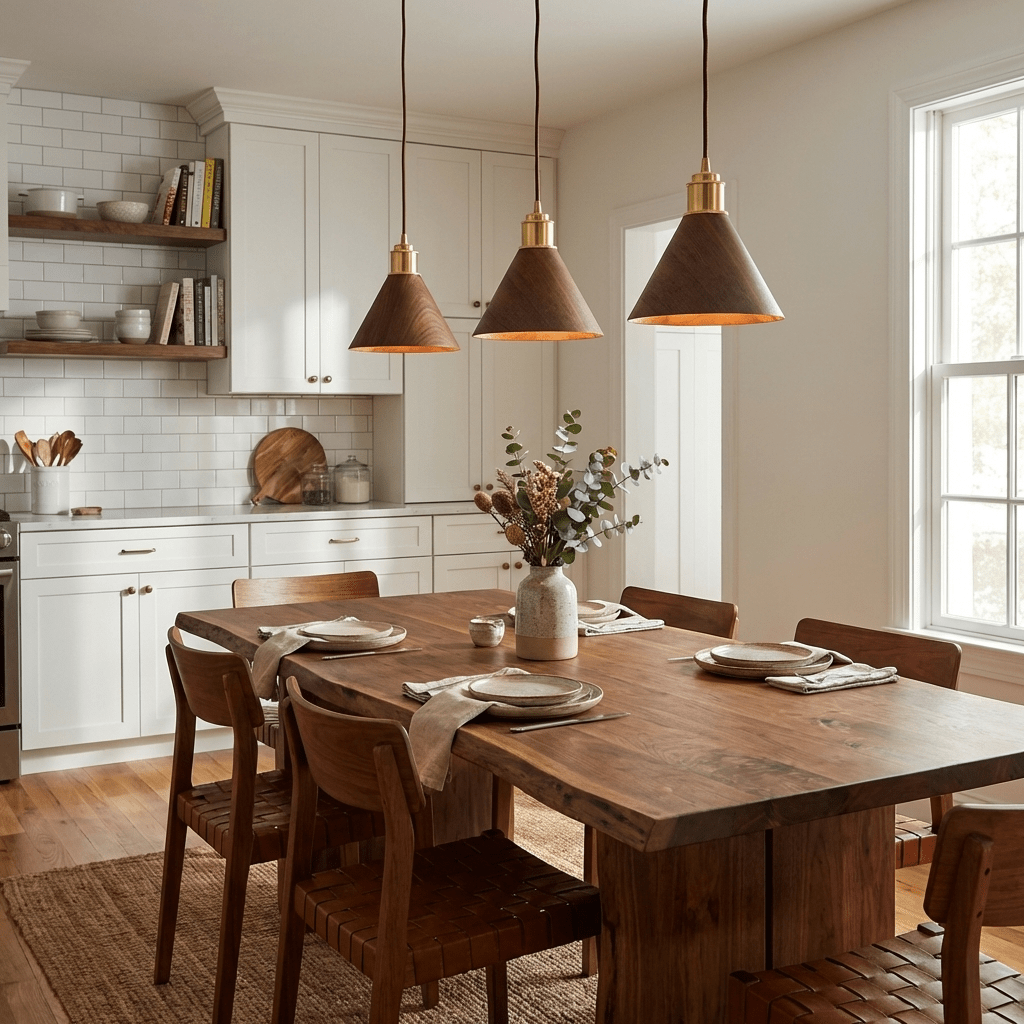valmere-cone-pendant-lamp-anzaz-Walnut Color & Gold-2