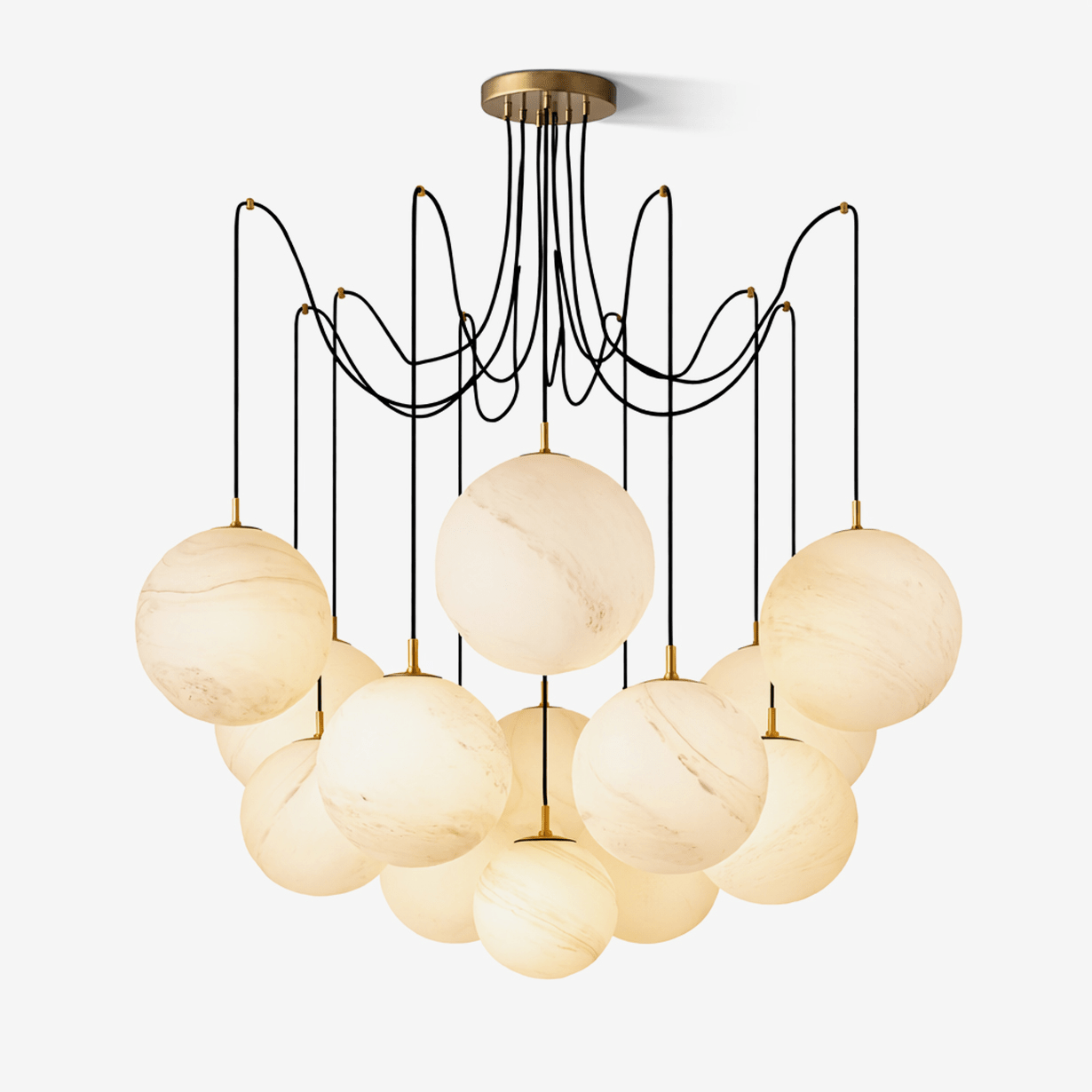 celestara-alabaster-orb-chandelier-anzaz-Gold & White-1