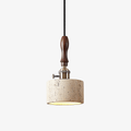 heritage-stone-pendant-lamp-anzaz-Yellow Travertine & Walnut color-1