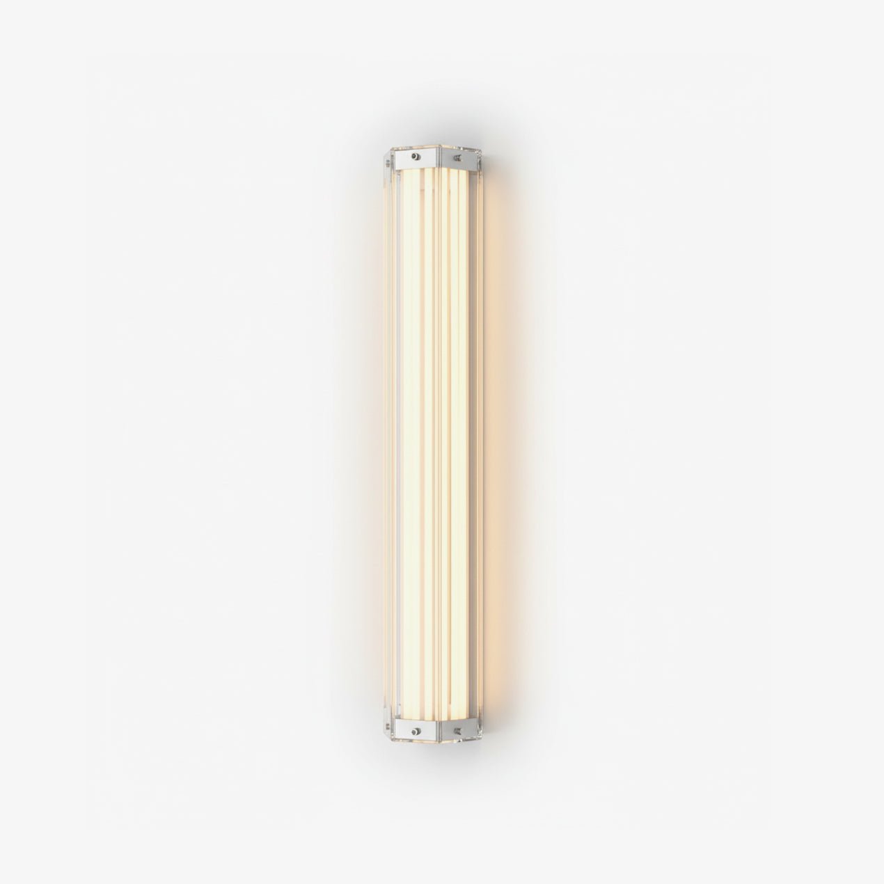 hexagonal-glass-wall-lamp-anzaz-Chrome & Clear-1