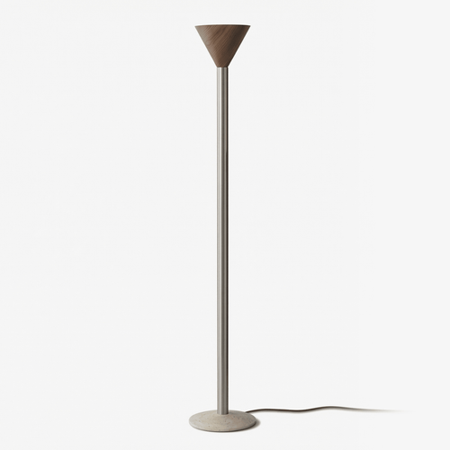 arven-cone-floor-lamp-anzaz-Wood Color & Chrome-1