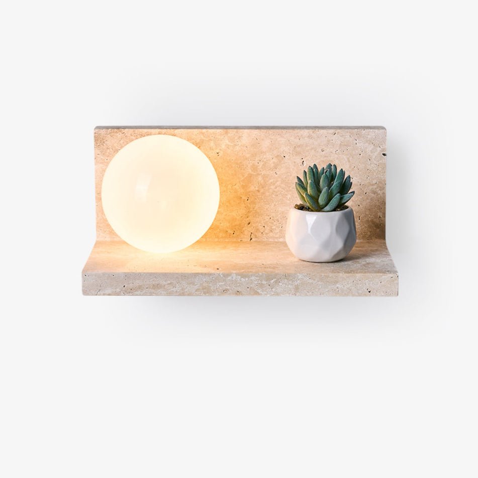 shelf-travertine-sconce-anzaz-Yellow Travertine & White-1