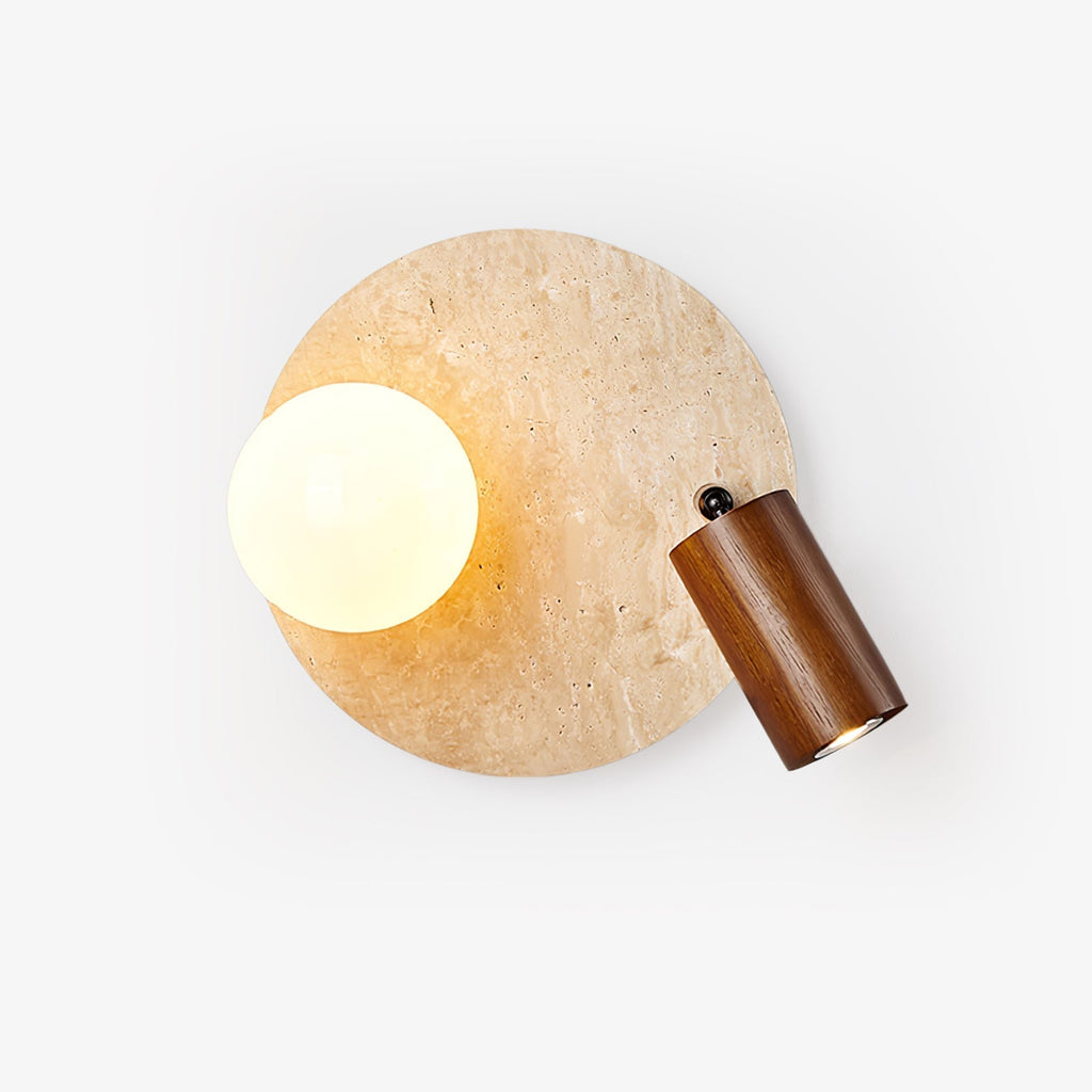 lunara-duo-wall-light-anzaz-Wood color & Yellow Travertine-1
