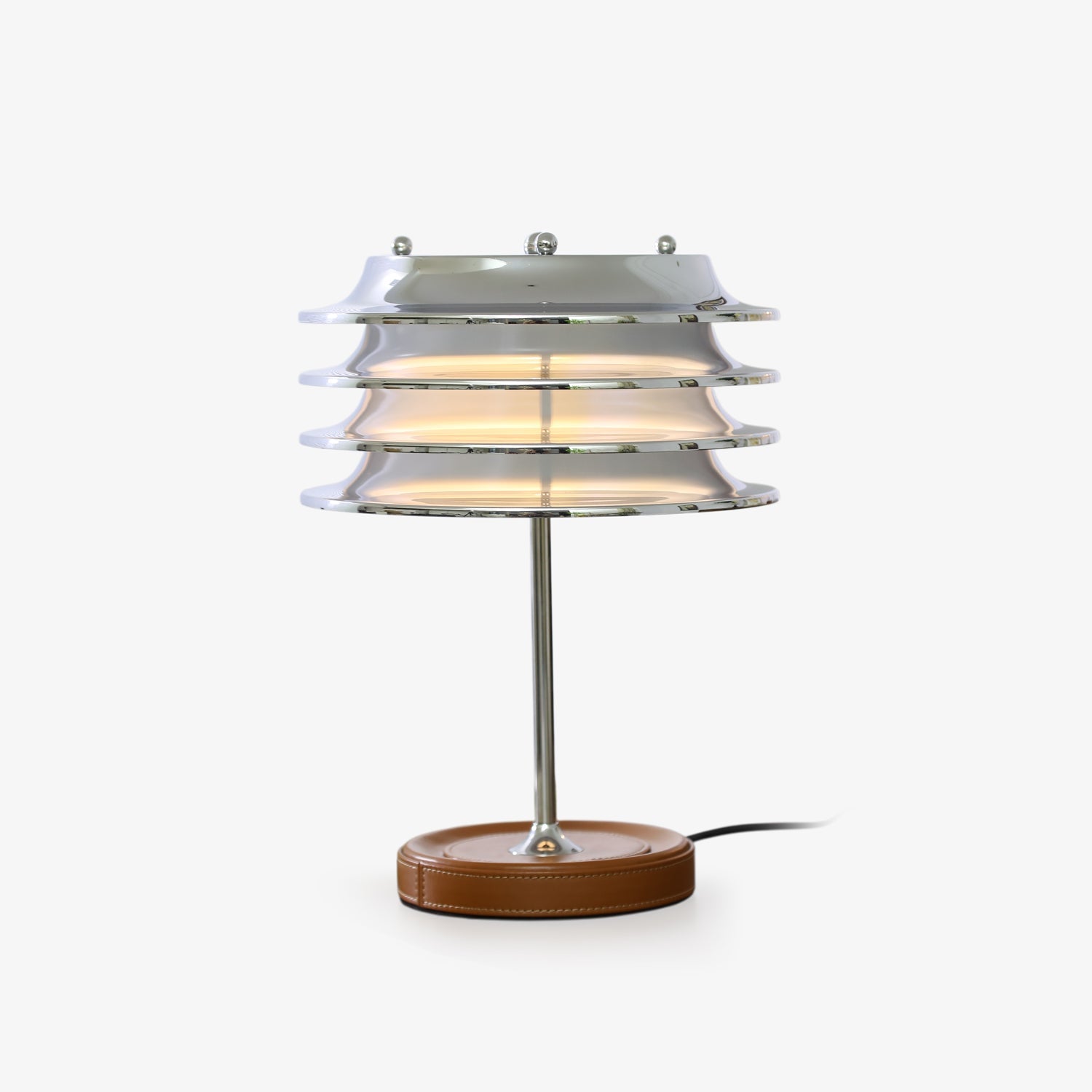 calystron-table-lamp-anzaz-Chrome & Brown-1