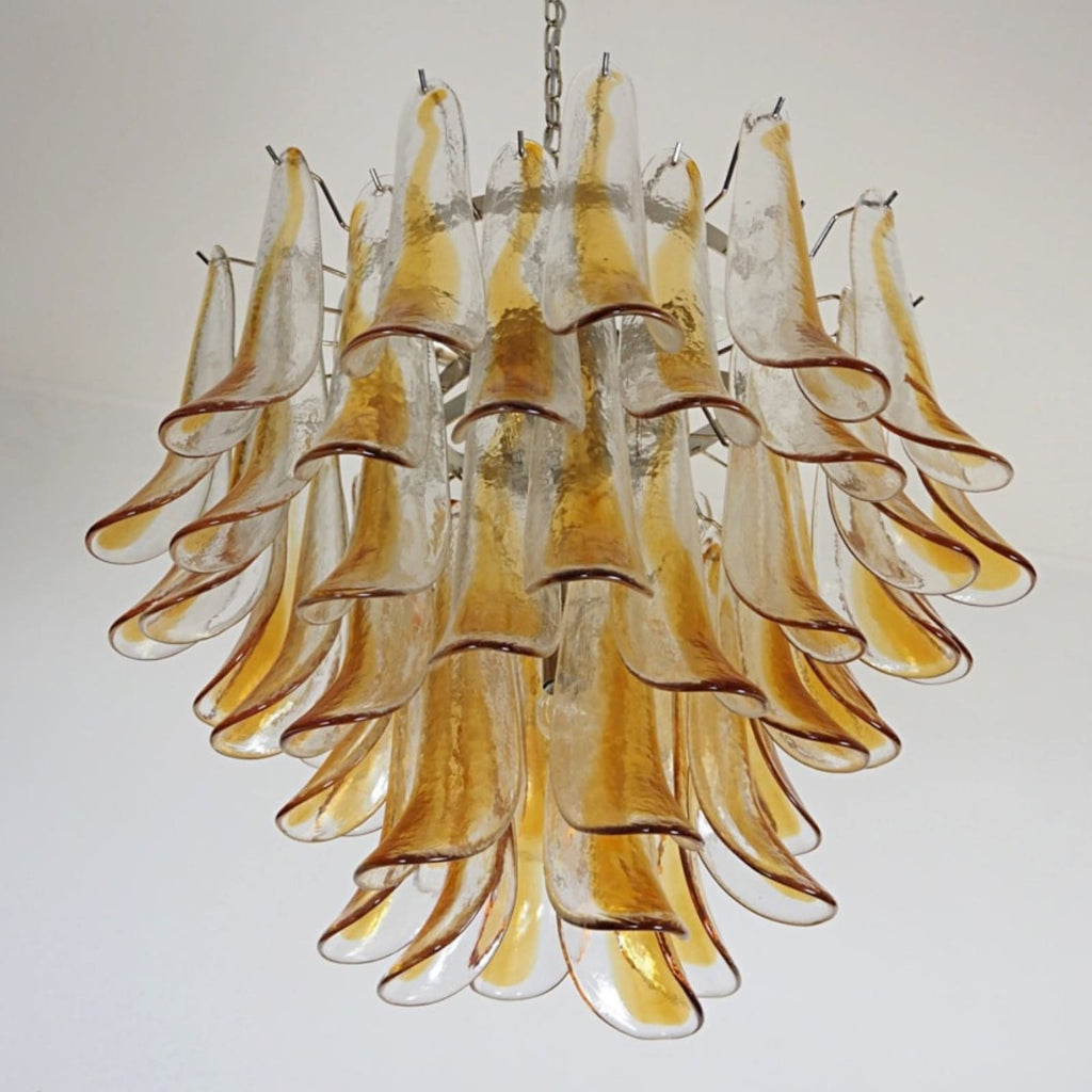 xiravo-murano-chandelier-anzaz-Nickel & Amber Cloud-7