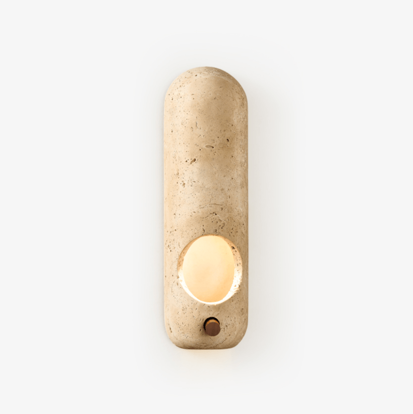 terrazzo-oval-wall-sconce-anzaz-Yellow Travertine-1