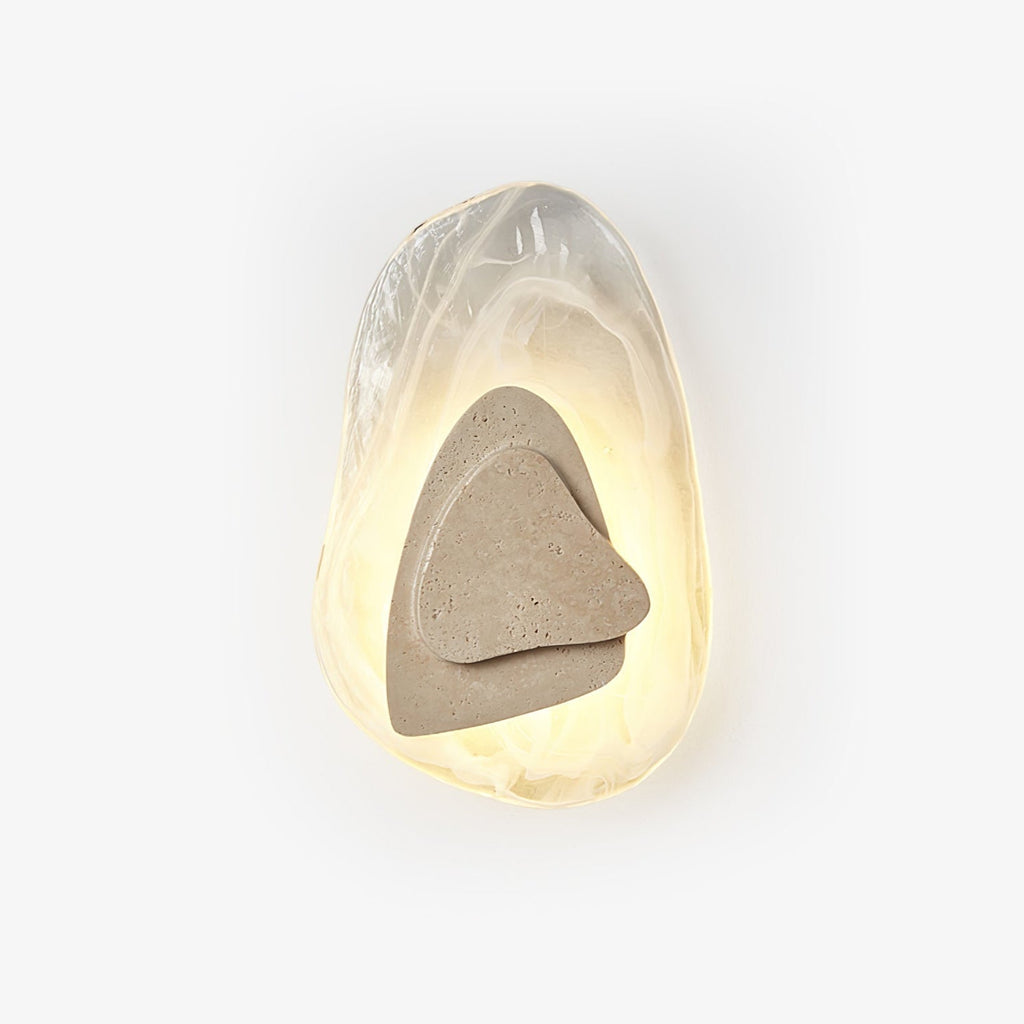 eira-sconce-anzaz-Yellow Travertine & Clear-1