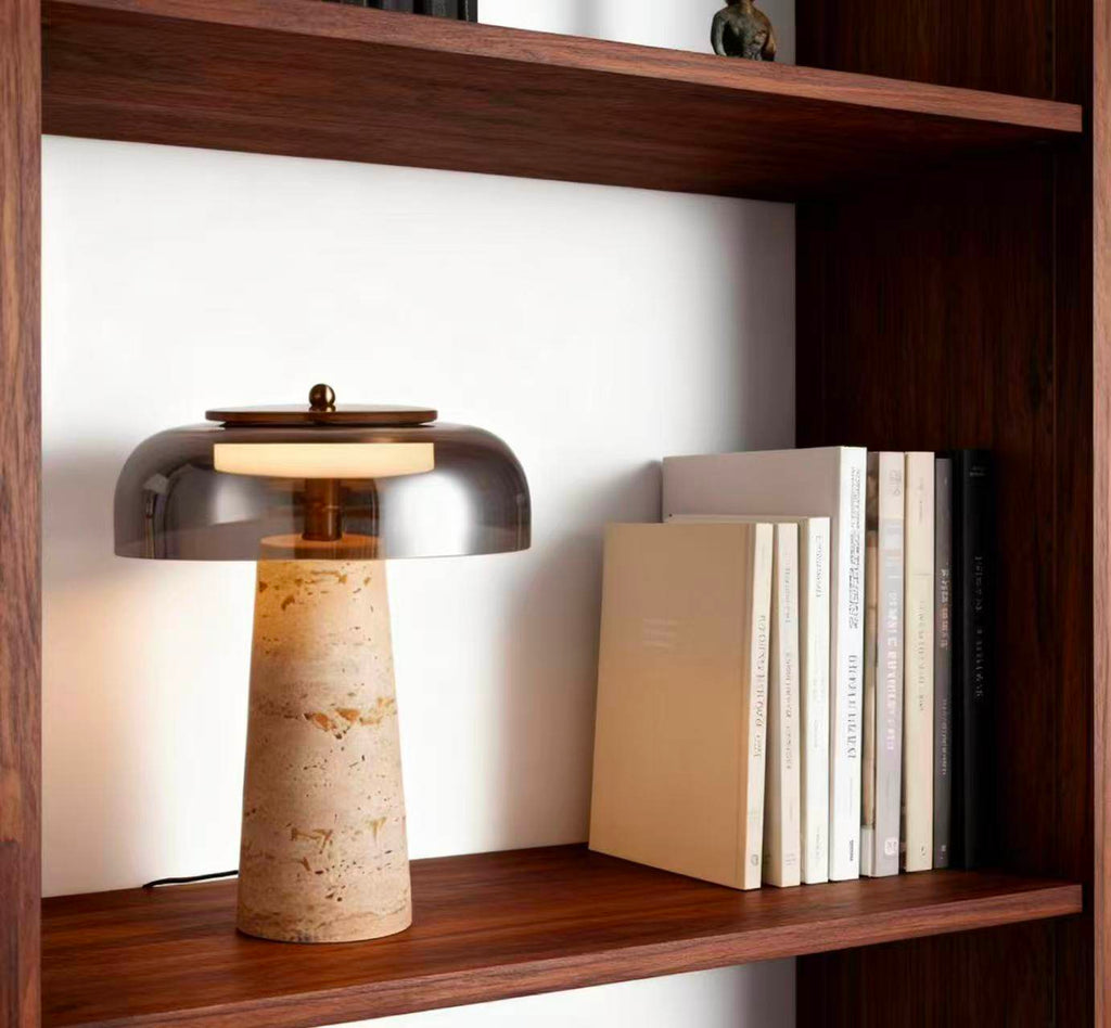 strata-table-lamp-anzaz-Smoky gray & Yellow Travertine-3