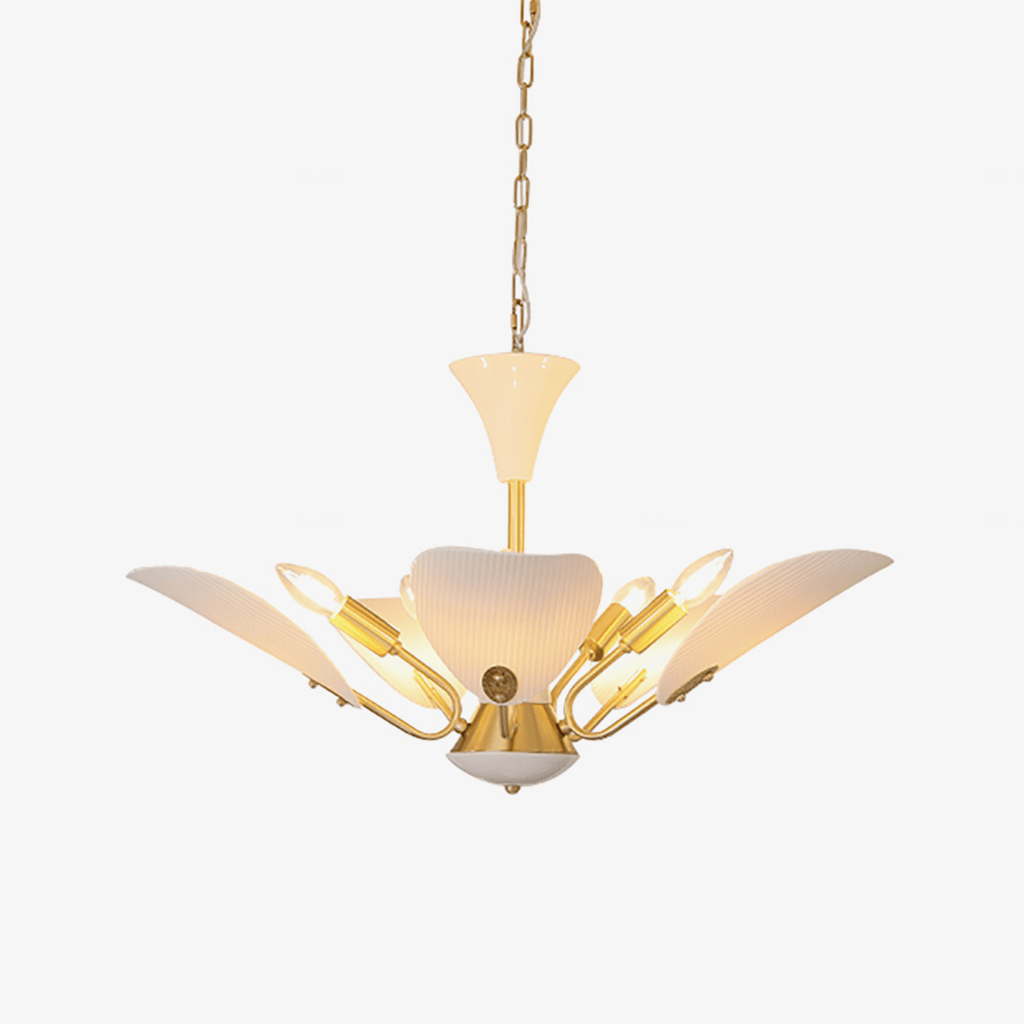 liora-blossom-chandelier-anzaz-Gold & White-1
