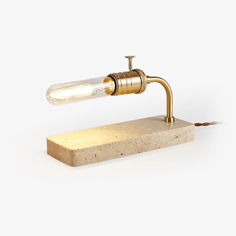 travertine-vintage-tube-table-lamp-anzaz-Gold & Yellow Travertine-1
