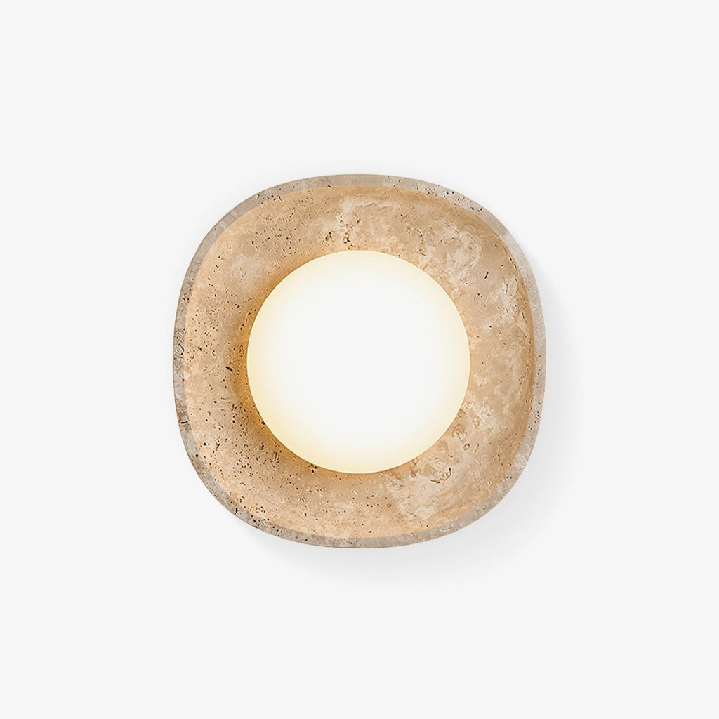 lunara-fossil-wall-light-anzaz-Yellow Travertine & White-1